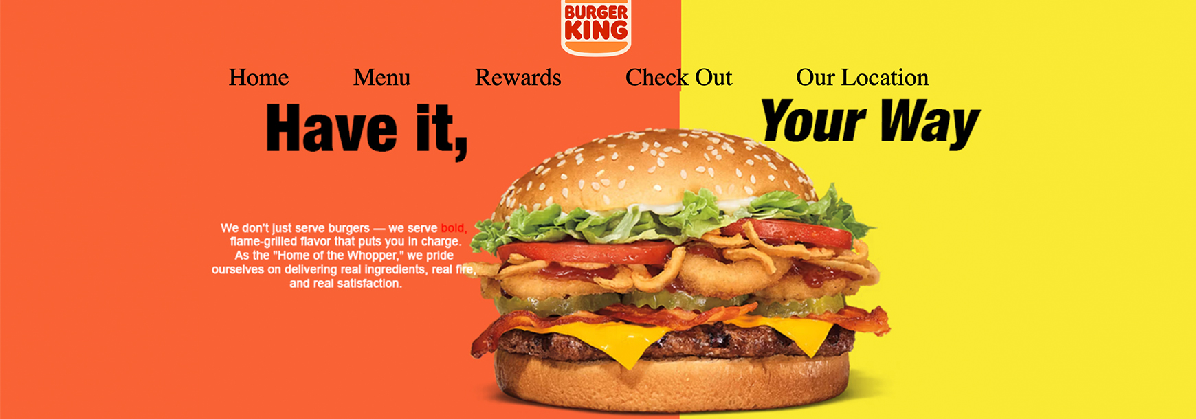 website burger king
